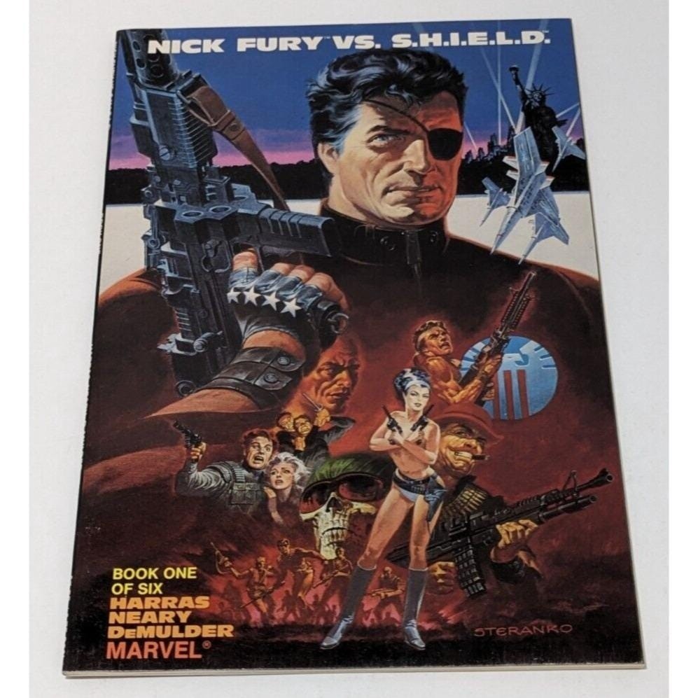 Nick Fury vs SHIELD 1 Marvel 1988 Copper Age Comic Book