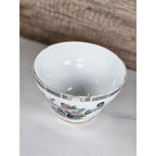 Vintage Regency English Bone China Floral Bowl | Chinoiserie Style