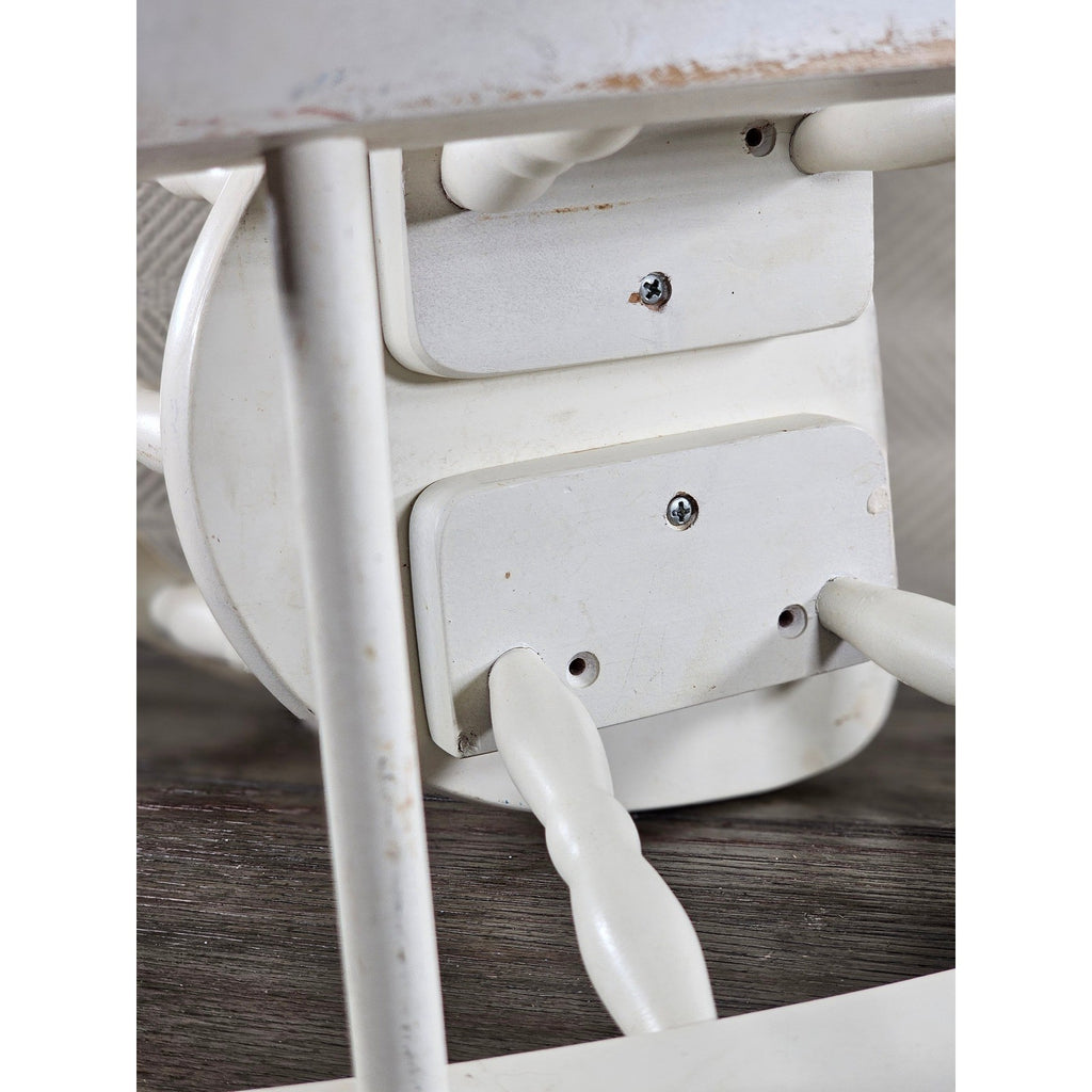Vintage Wooden Doll Rocking Chair White 16" Cottage Style 80s 90s