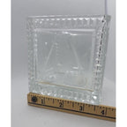 Vintage Mikasa Crystal Baby Keepsake Box BABY Glass Memory Box