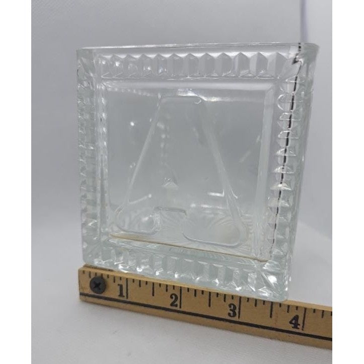 Vintage Mikasa Crystal Baby Keepsake Box BABY Glass Memory Box
