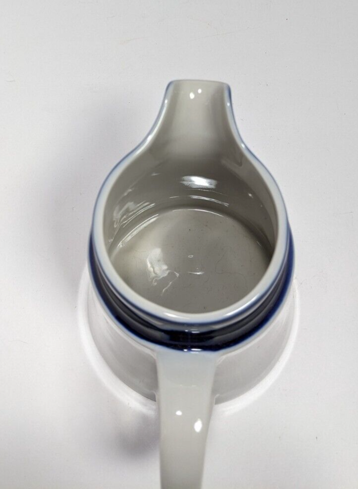 Vintage Noritake Stoneware Primastone Fjord Creamer Cobalt Blue