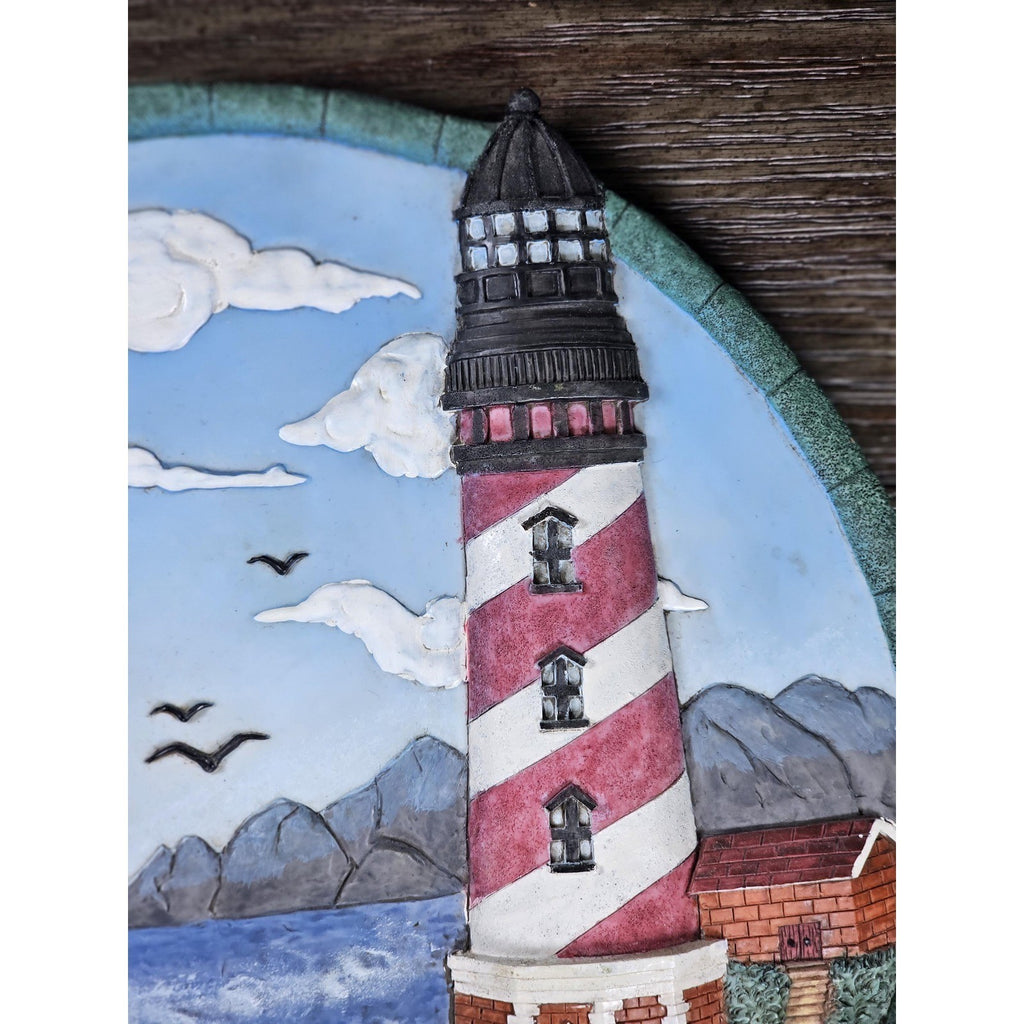 Bradford Exchange Seaside Retreat Lighthouse Wall Art 3D Plaque