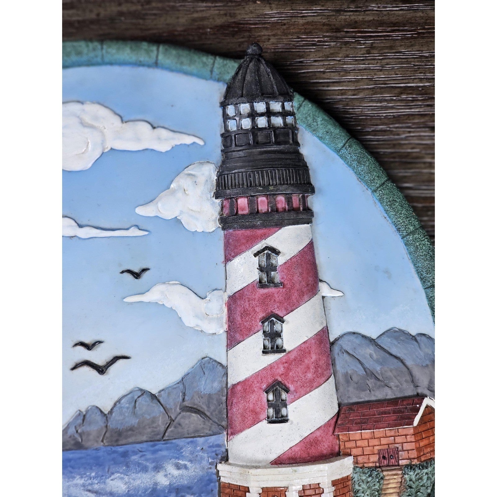 Bradford Exchange Seaside Retreat Lighthouse Wall Art 3D Plaque
