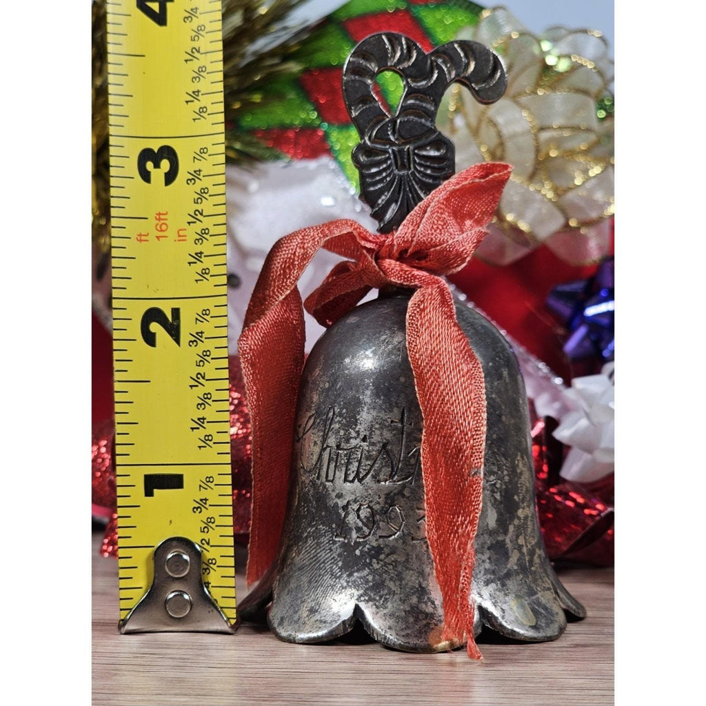 Vintage 1993 Christmas Bell International Silver Plated Holiday