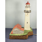 Lefton Diamond Head Hawaii Lighthouse Ceramic Figurine Signed 1999