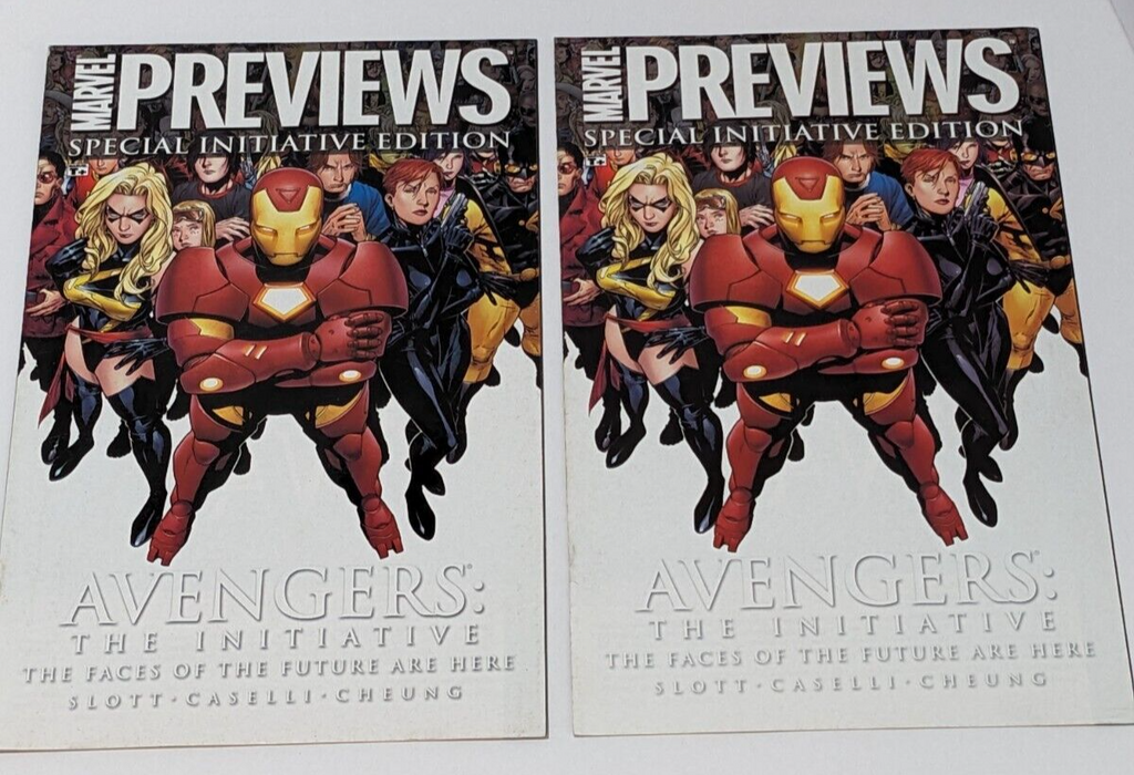 Lot of 4 Copies of Marvel Previews Special Initiative Edition 2007