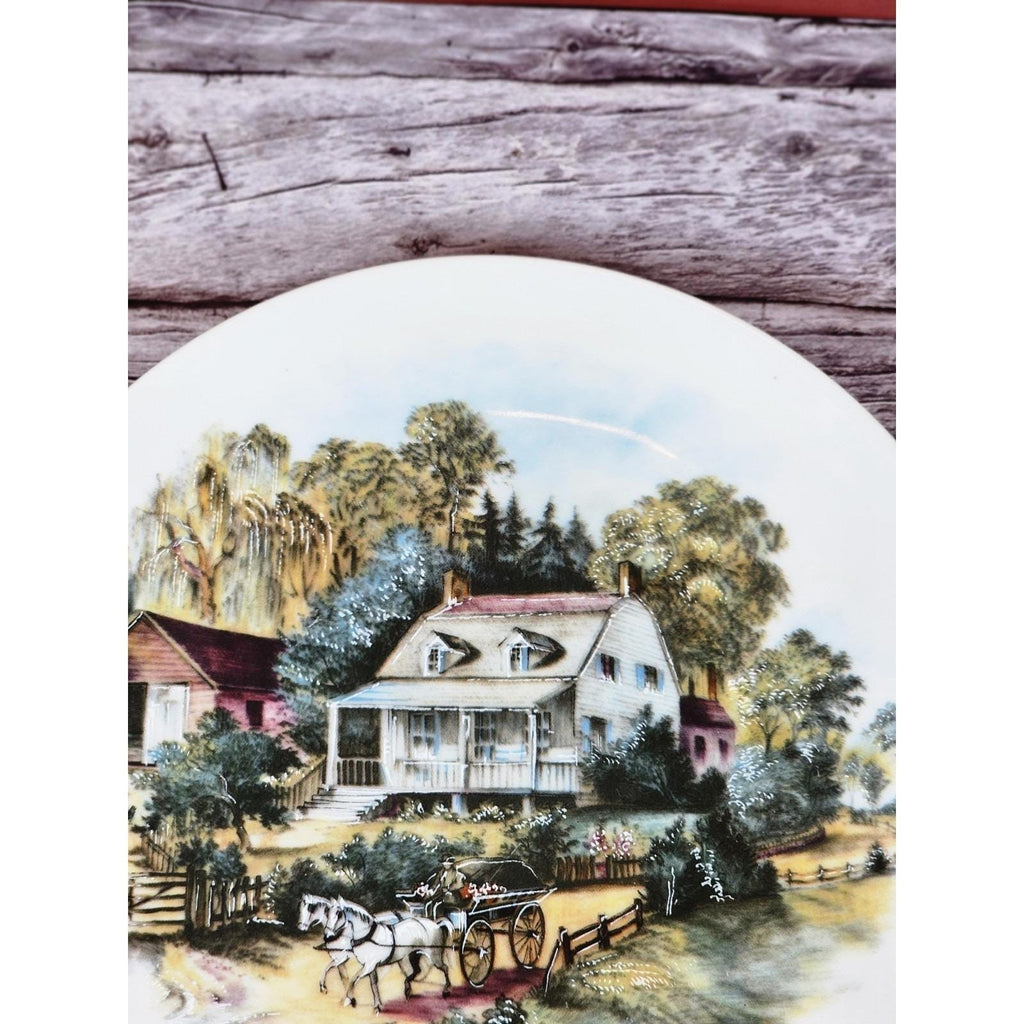 Vintage Currier & Ives American Homestead Summer Collector Plate