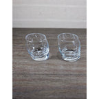 Set of 2 Chivas Etched Rocks Glasses 3.5 x 3 Inch Whisky Tumblers