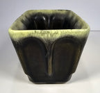 Vintage Hull USA Brown Drip Glaze Rectangular Planter F12 Mid-Century Pottery