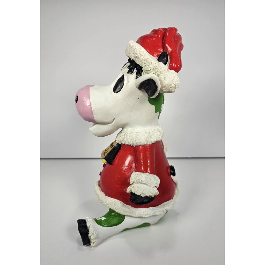 Moola the Cash Cow Christmas Piggy Bank Vintage Cow Bank