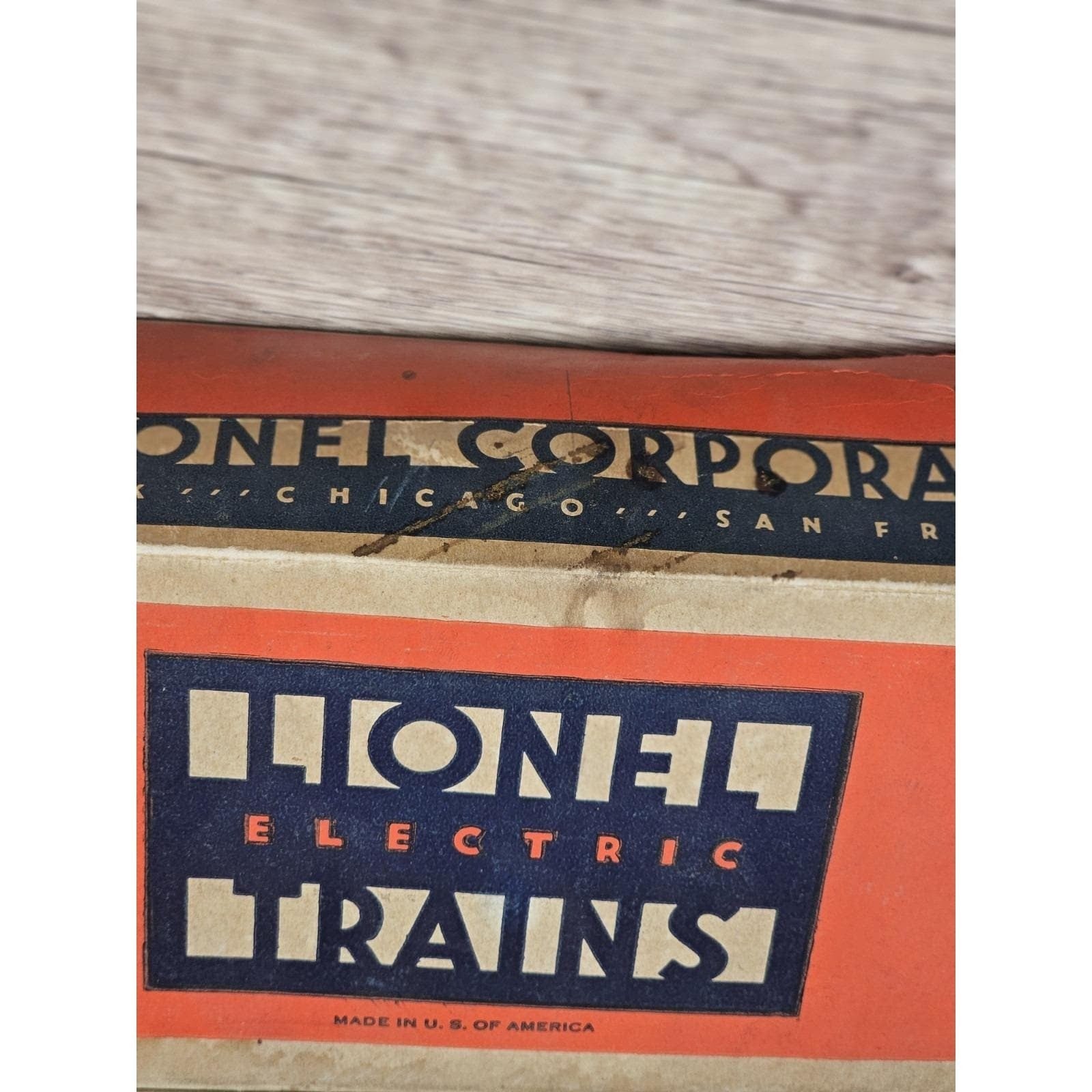 Vintage Lionel 2755 Sunoco Tank Car O Gauge Prewar Train With Box