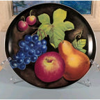 Furio Eden Fruit Platter Vintage Oval Porcelain Fruit Motif Serving Dish