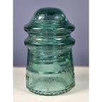 Vintage Hemingray No 9 Blue Glass Insulator May 2 1893