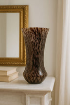 Vintage Red Speckled Glass Vase