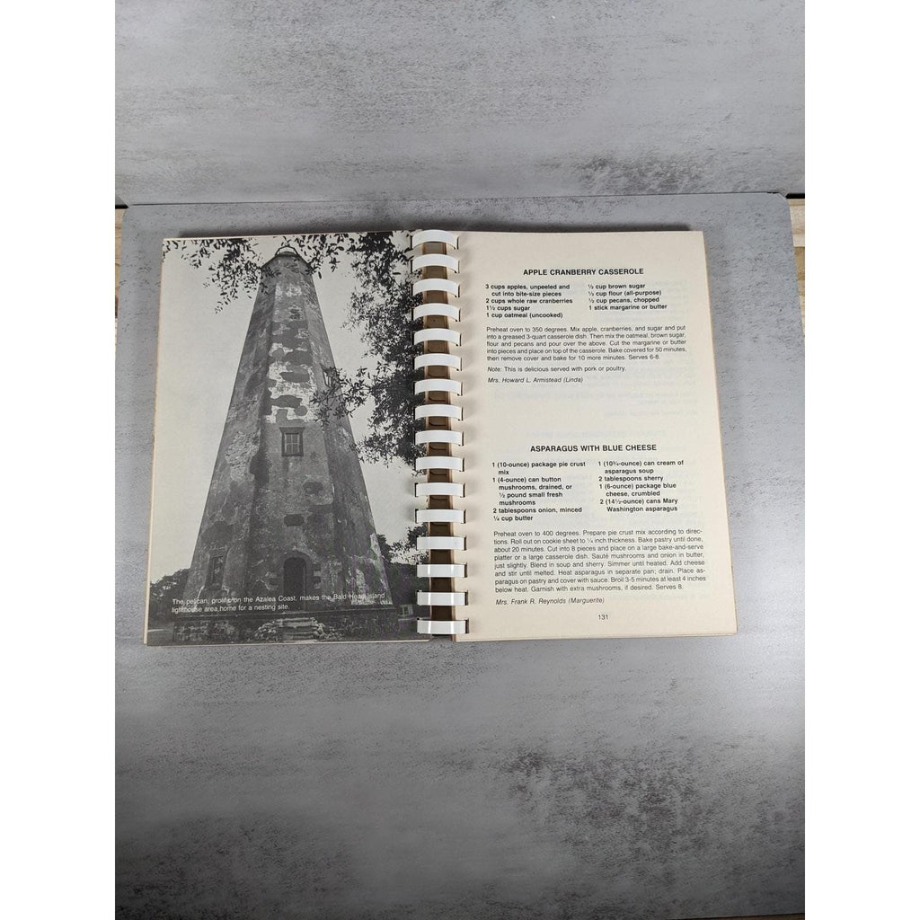 1985 Azalea Coast Cookbook Wilmington NC Spiral Community Book
