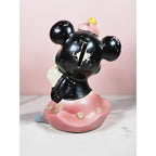 Vintage Minnie Mouse Ceramic Coin Bank Disney Collectible Missing Plug