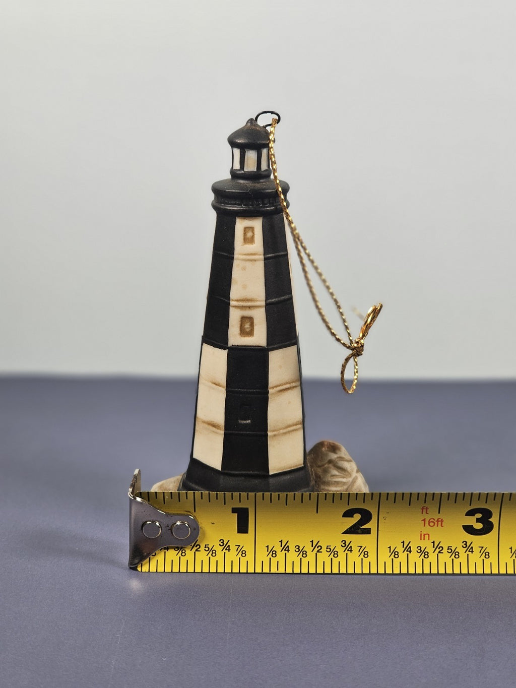 Lefton Cape Henry Lighthouse Ornament #01431 Hand Painted China 1994