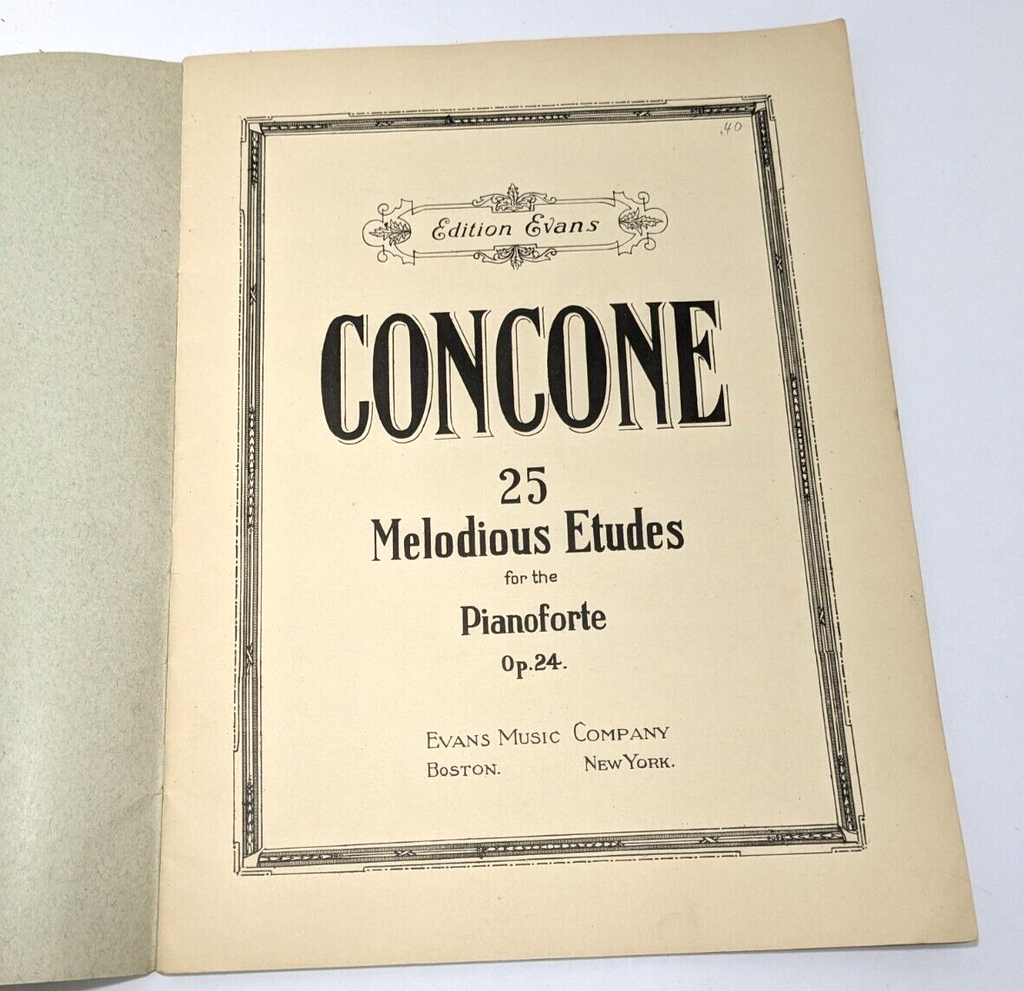 Concone Sheet Music - Melodious Etudes
