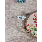 Rustic Wood Slice Ornament Peace Holly Berries Christmas Decor
