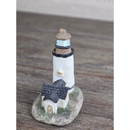 Mini Coastal Lighthouse Figurine Resin Nautical Decor Small Shelf Accent