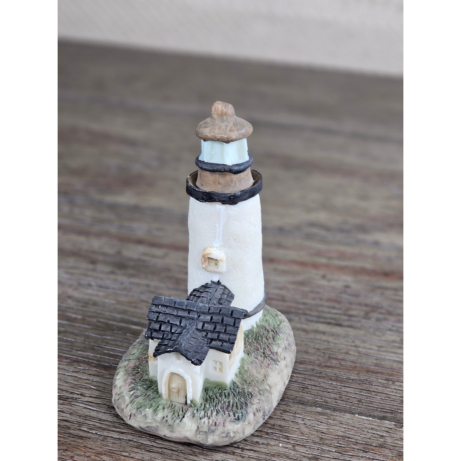 Mini Coastal Lighthouse Figurine Resin Nautical Decor Small Shelf Accent