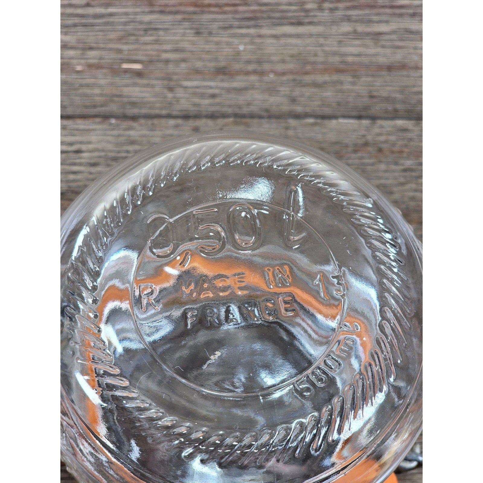 Vintage Le Parfait 0.5L Clamp Lid Glass Jar Made in France
