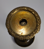 Vintage Brass Twist Candlestick Holder – 10.5" Tall Brass Taper Holder, Rustic