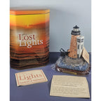 Lefton Lost Lights Bishop & Clerks Lighthouse w/ Box COA