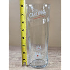 Vintage Carling Pint Glass Tumbler Clear Barware 8 Inch Beer Glass