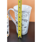 Vintage Halloween Mug Set Ceramic Haunted Apothecary Angela Staehling