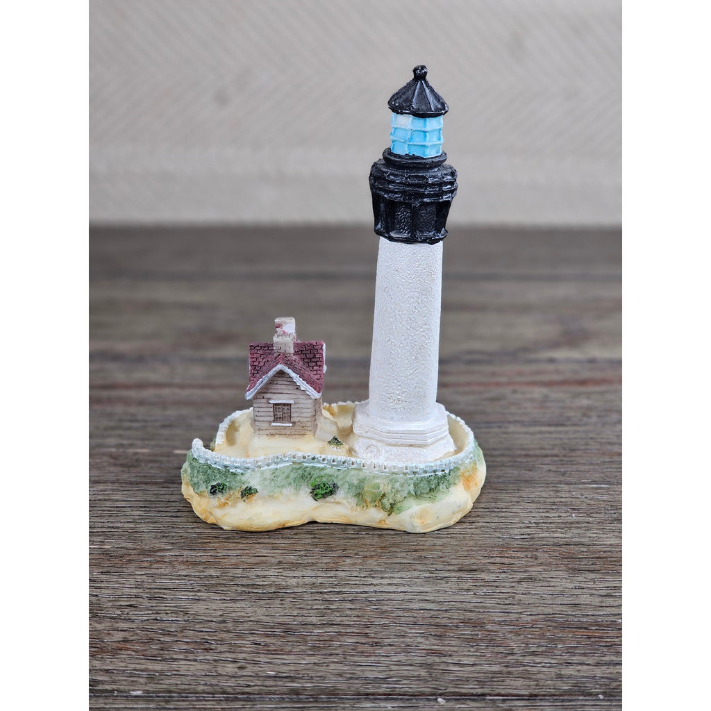 Resin Lighthouse Figurine Coastal Decor Mini Lighthouse Nautical Accent