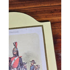Vintage French Military Uniform Print Garde de Paris 11.5 x 8