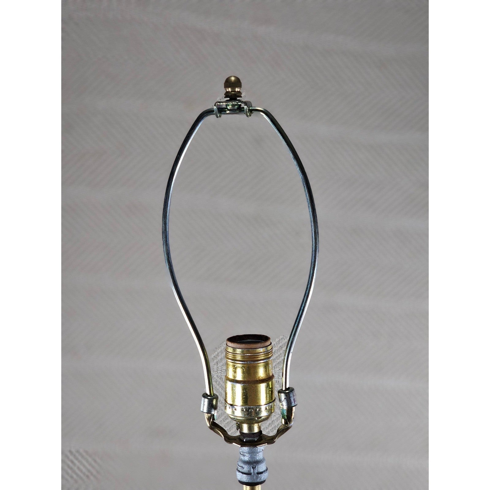 Vintage Hammered Copper Table Lamp 25" Rustic Mid Century Base