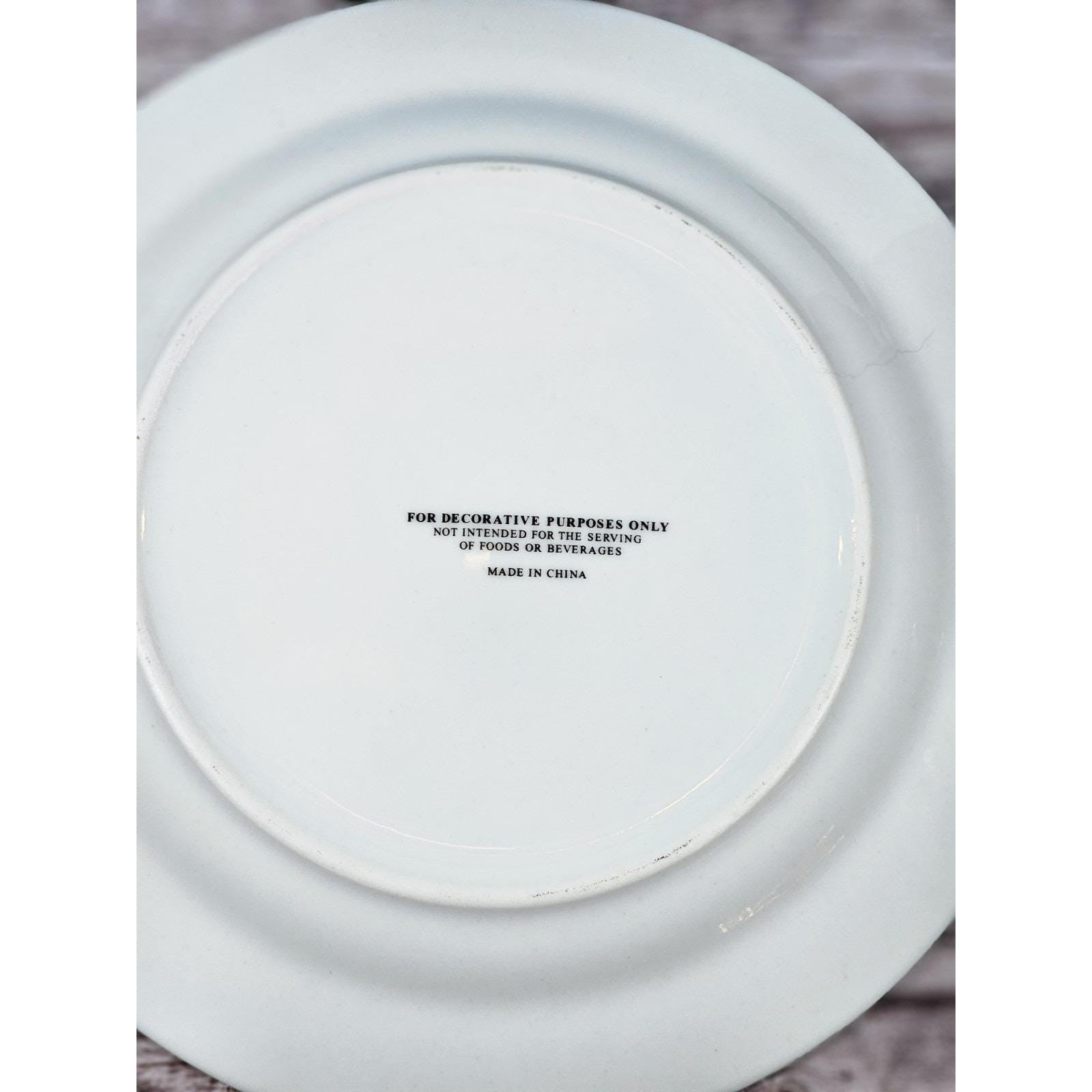 Vintage Coastal Lighthouse Decorative Plate Nautical Seaside Wall Decor