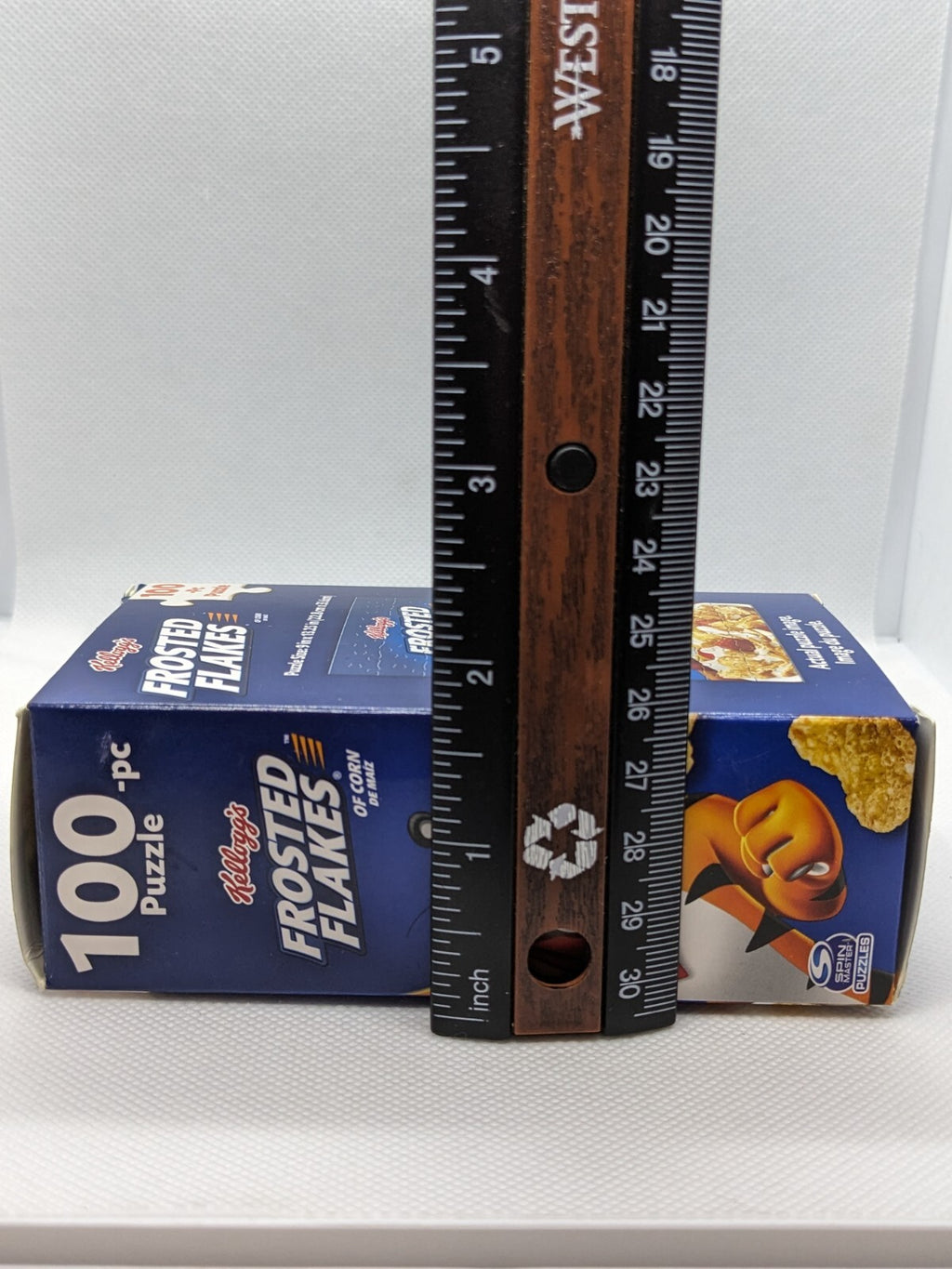 Lot of 2 Kelloggs Cereal Mini Box Puzzles Frosted Flakes & Rice Krispies 100 pcs