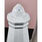 Vintage Pfaltzgraff Heritage Lighthouse Salt & Pepper Shakers White Ceramic