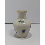 Vintage Holley Ross Vase 22K Gold Trim Porcelain 4.5 Inch