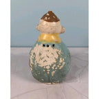 Antique Figural Salt Pepper Shakers Men Holding Hat Vintage Set