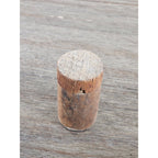 Antique Cork Cylinder Box Primitive Small Lidded Container 3.5"