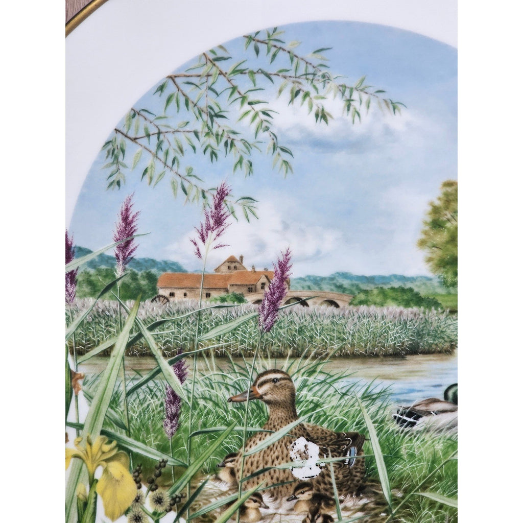 Vintage Franklin Porcelain July Beside the River Plate by Peter Barrett 9 Inch