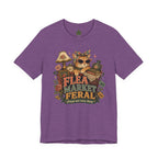 Flea Market Feral Shirt, Thrift Lover Orange Cat Graphic Tee