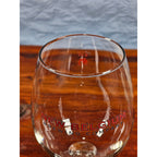 Vintage New Belgium Brewing Tulip Beer Glass Red Logo Stemmed