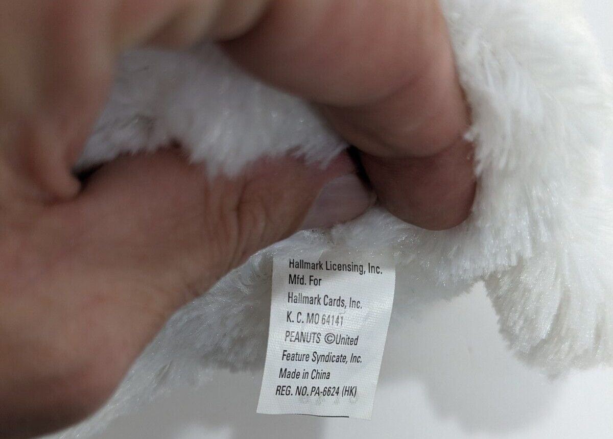 Hallmark Peanuts Christmas Snoopy Plush 10" Fluffy Animal Stuffed Toy