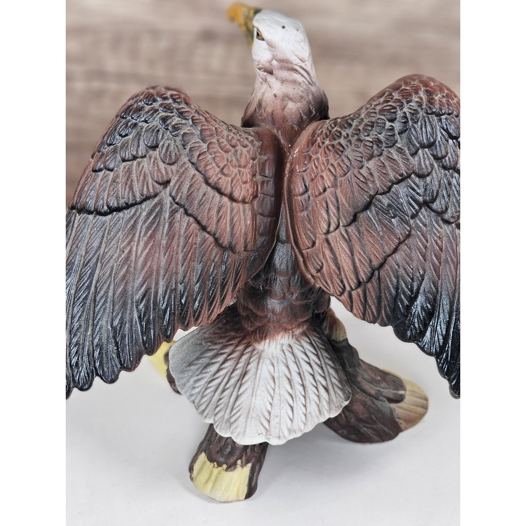 Vintage Bald Eagle Figurine Resin American Eagle Statue