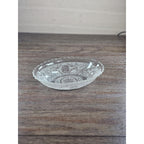 Anchor Hocking Sandwich Glass Oval Serving Bowl Scalloped Edge
