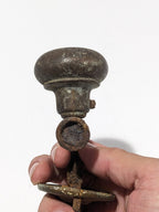Antique Bronze Door Knob & Latch Set – 19th Century Architectural Hardware