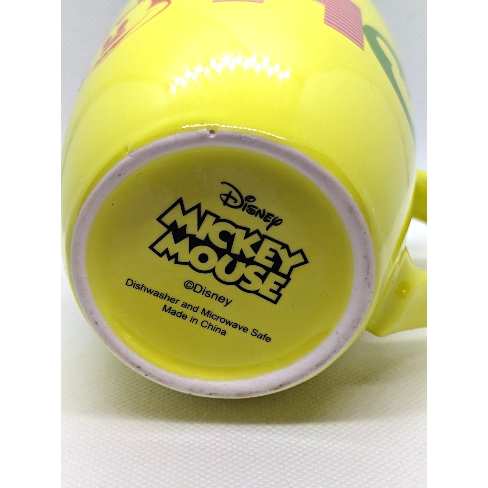 Disney Mickey Mouse Christmas Holiday Coffee Mug HO HO HO 12 oz Festive Cup