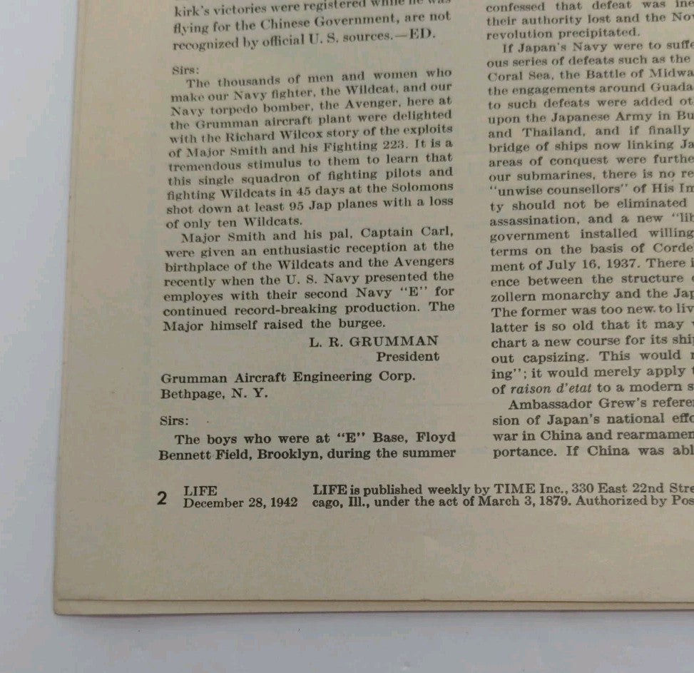 Life Magazine December 28, 1942 - Raphael's Madonna