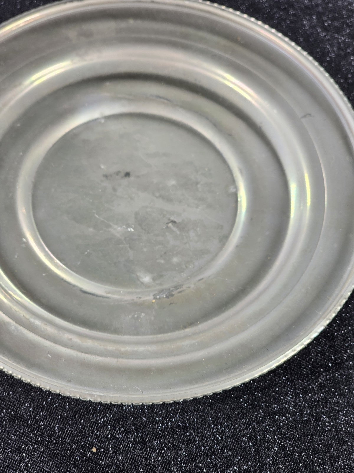 MCM Vintage BW Buenilum Hand Forged Hammered Aluminum Plate 6 1/2" Collectible